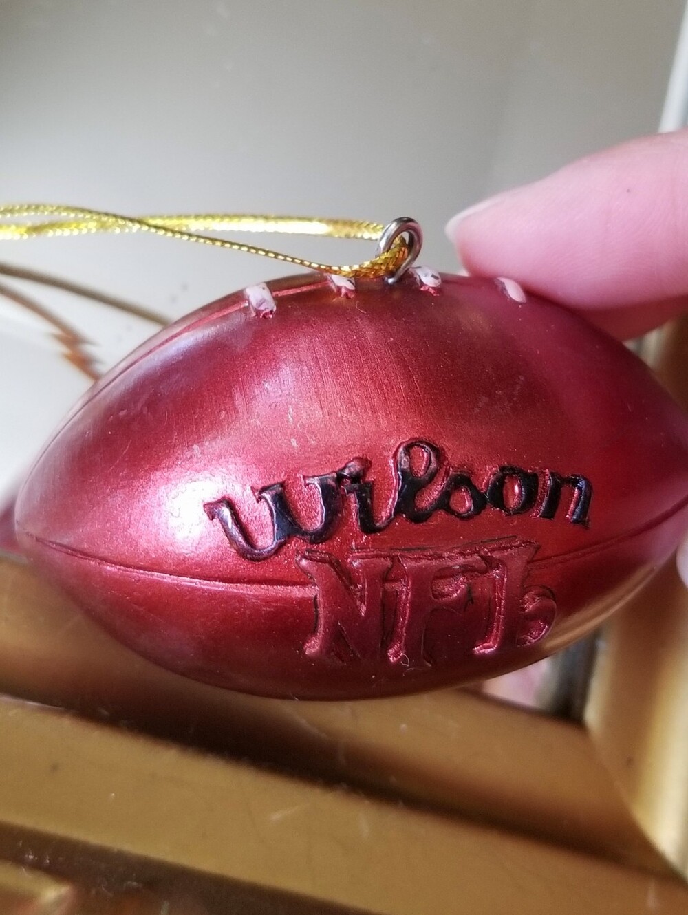 ❗Wilson NFL Chicago Bears Copper Football Holiday Ornament❗